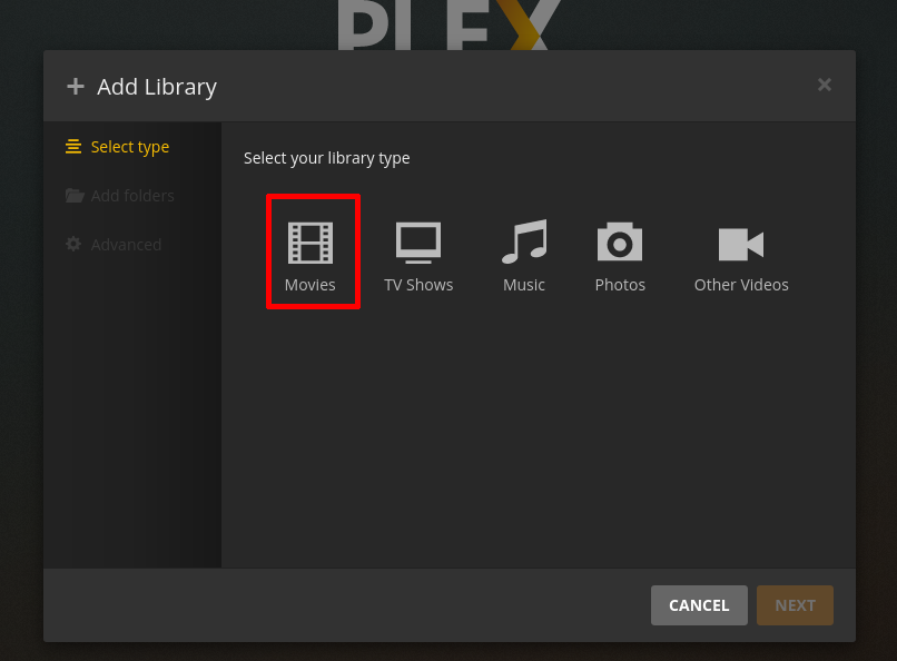 configure plex media server