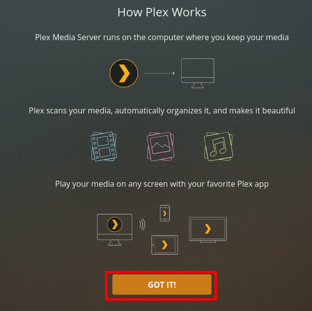 plex media server login